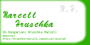 marcell hruschka business card